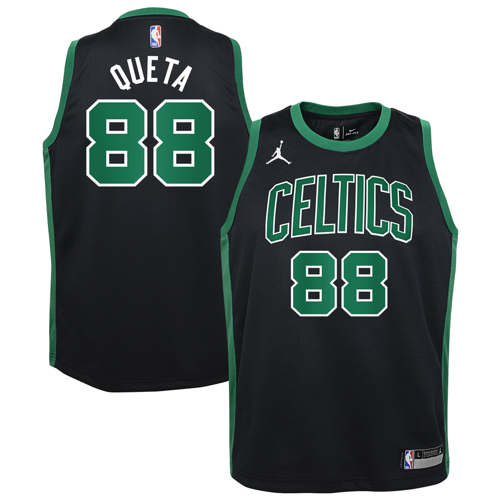 Neemias Queta Boston Celtics Statement Edition Swingman Jersey - Black - Youth