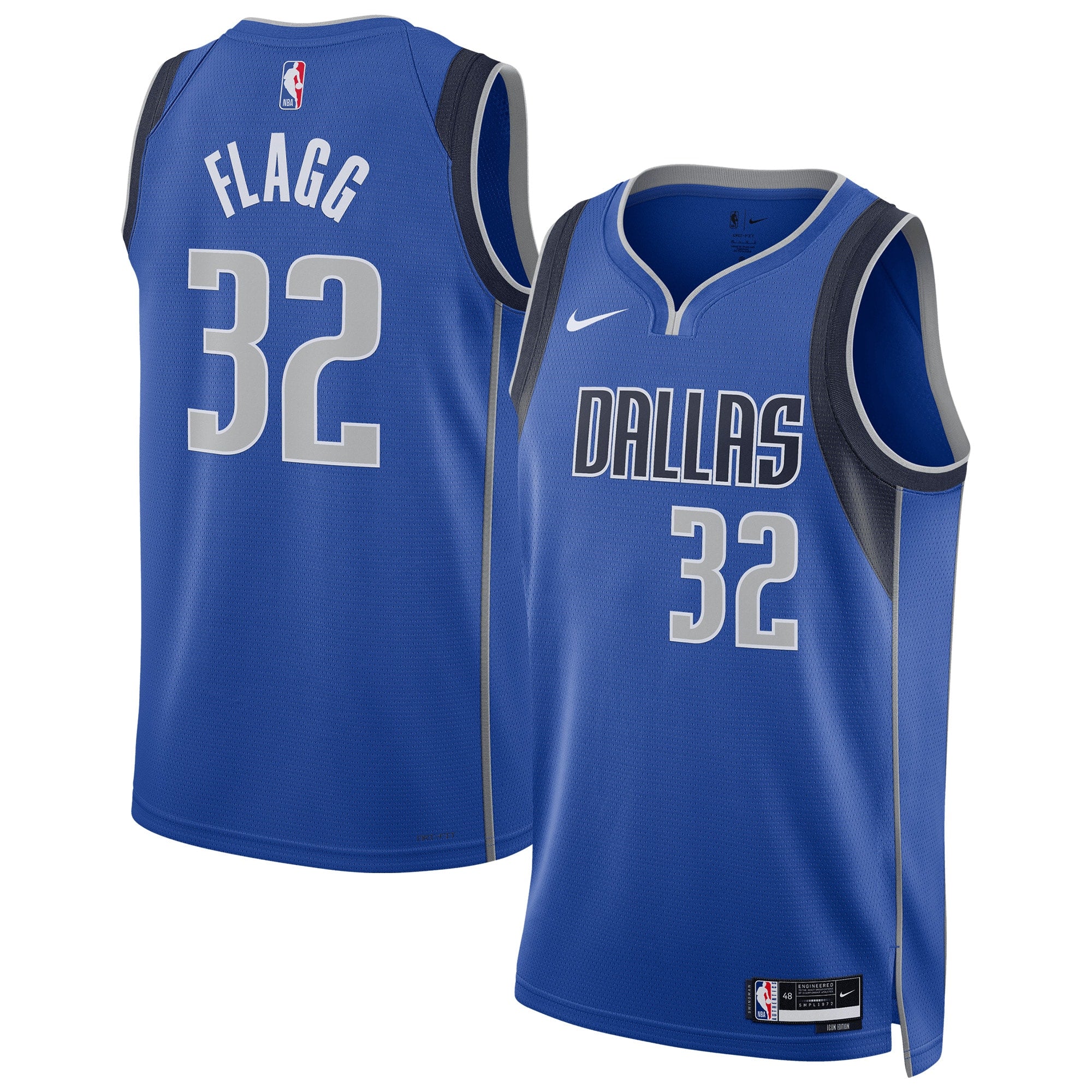 Cooper Flagg Dallas Mavericks Swingman Icon Jersey - Unisex