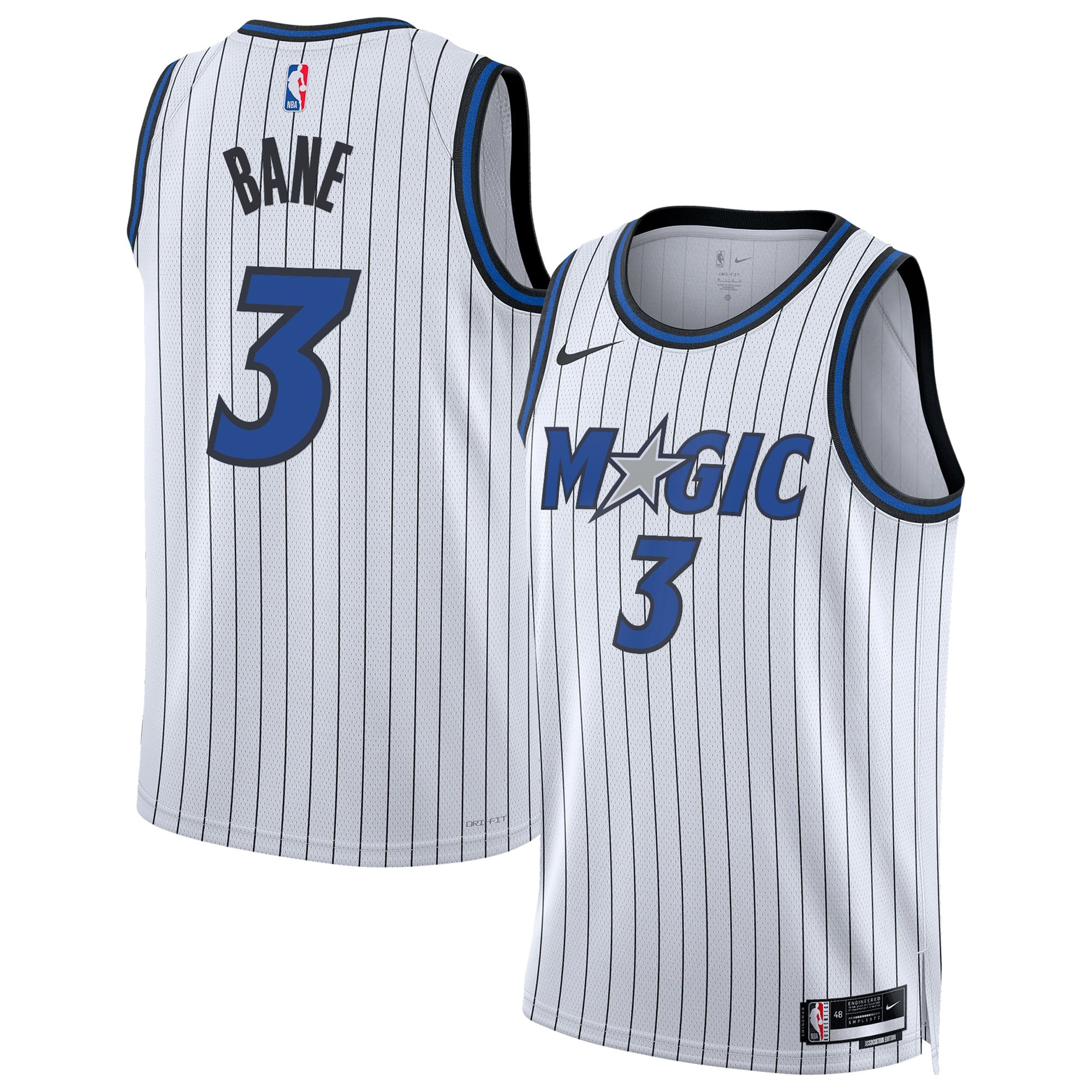Desmond Bane Orlando Magic Association Edition Replica Swingman Jersey - White - Unisex
