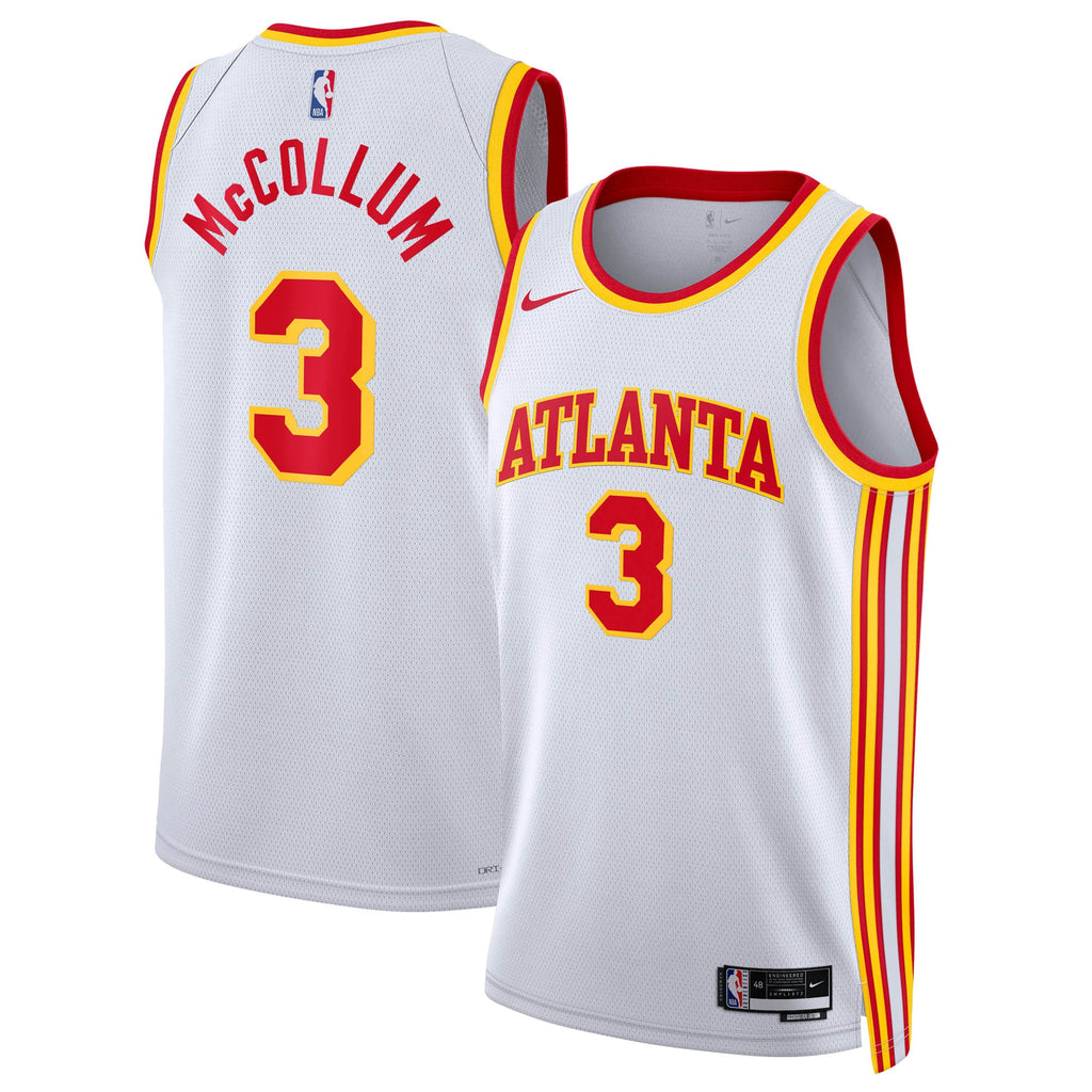 CJ McCollum Atlanta Hawks Association Edition Swingman Jersey - White - Unisex