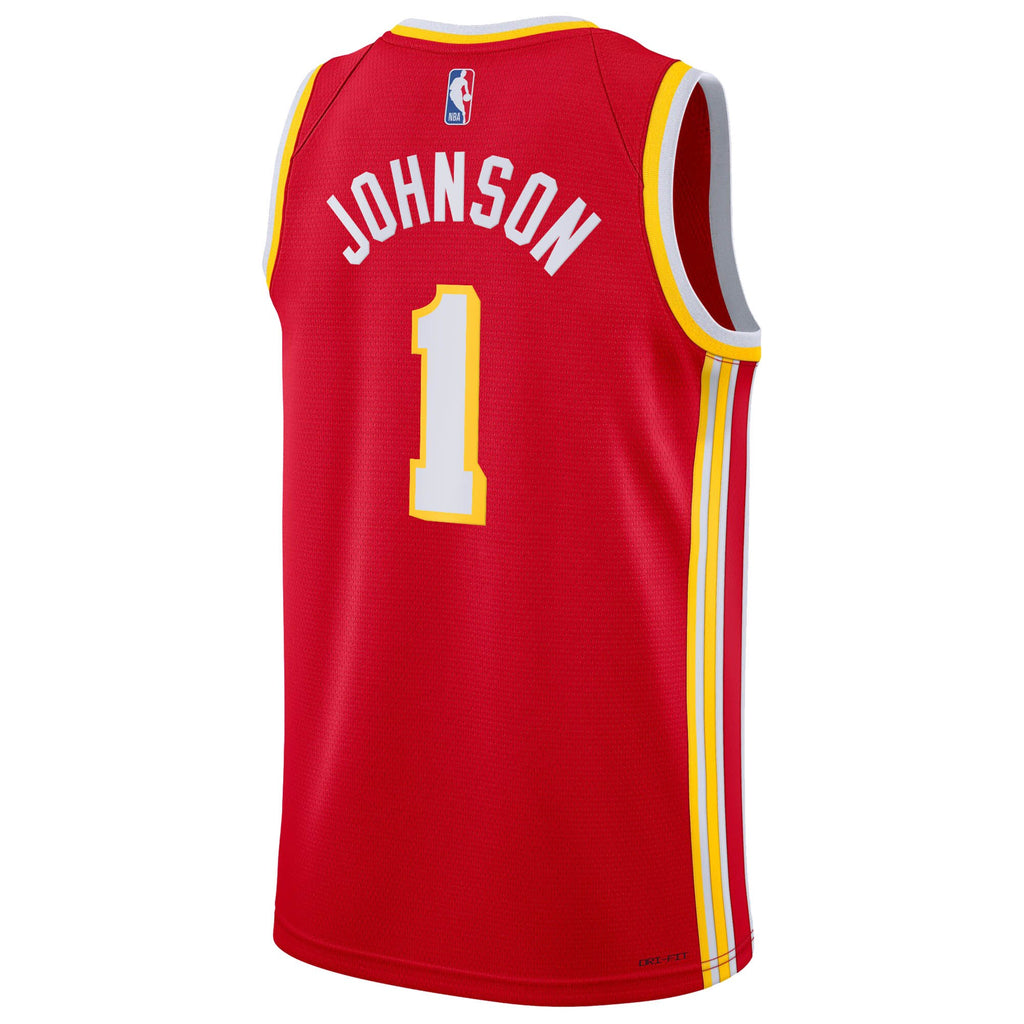 Jalen Johnson Atlanta Hawks Icon Edition Swingman Jersey - Red - Youth