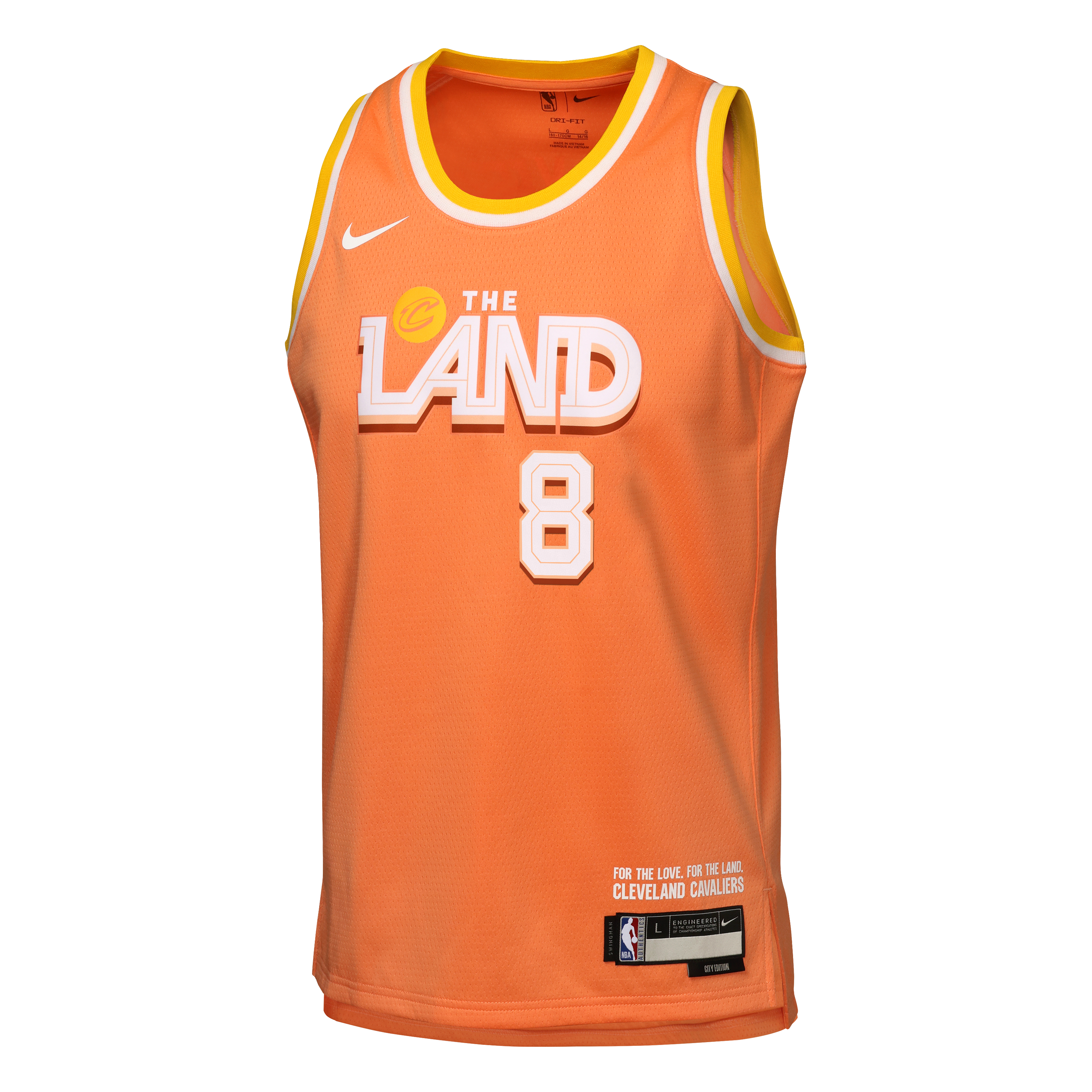 Dennis Schröder Cleveland Cavaliers 2025/26 City Edition Swingman Jersey - Orange - Youth