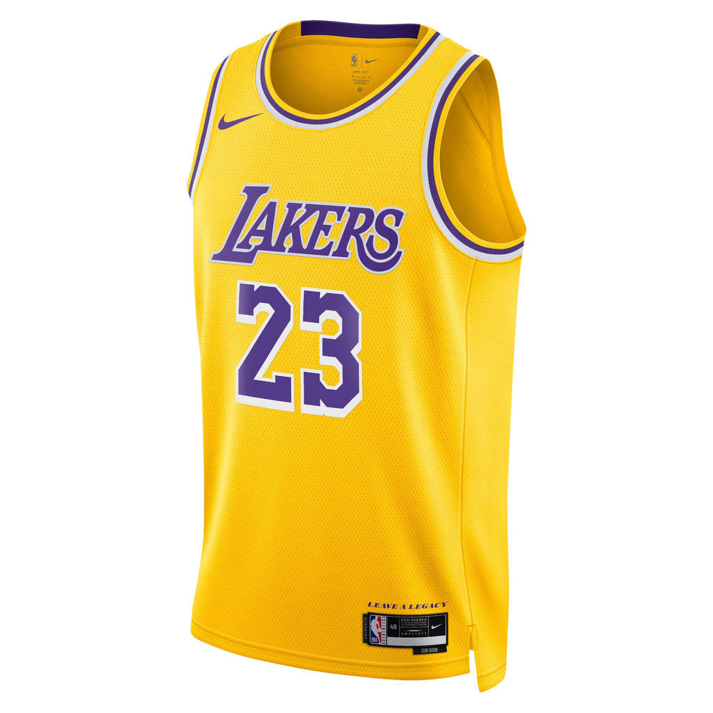 LeBron James Los Angeles Lakers Icon Edition Swingman Jersey - Gold - Unisex