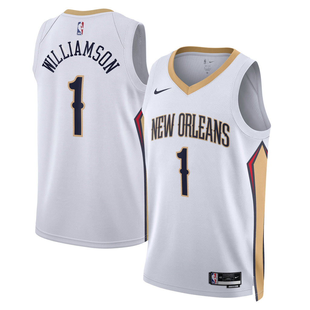 Zion Williamson New Orleans Pelicans Association Edition Swingman Jersey - White - Unisex