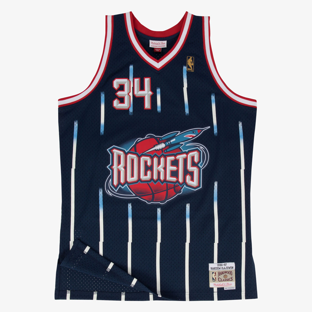Hakeem Olajuwon Houston Rockets 1996-97 Swingman Road Jersey