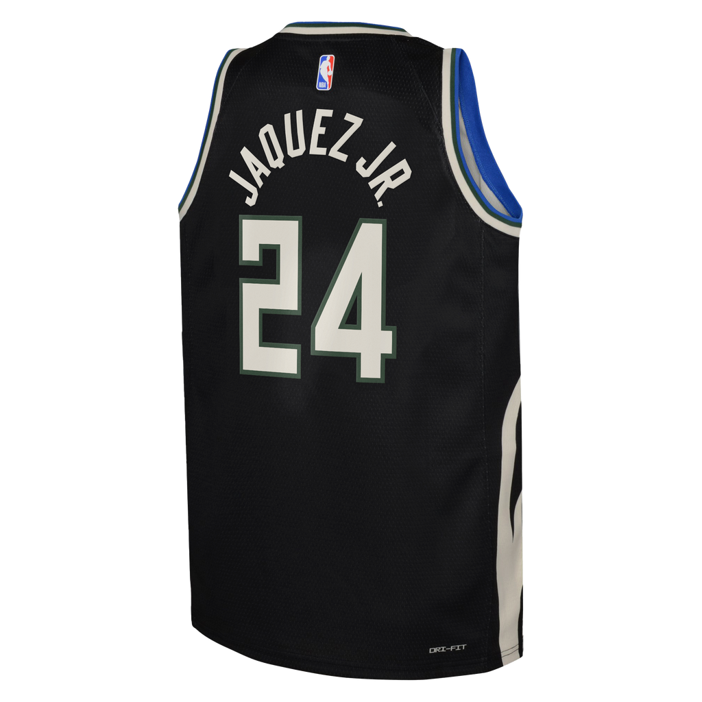 Jaime Jaquez Jr. Milwaukee Bucks Statement Edition Swingman Jersey - Hunter Green - Youth