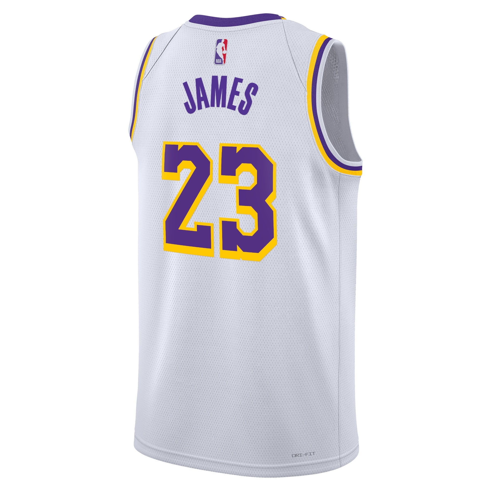 LeBron James Los Angeles Lakers Association Edition Swingman Jersey - White - Unisex