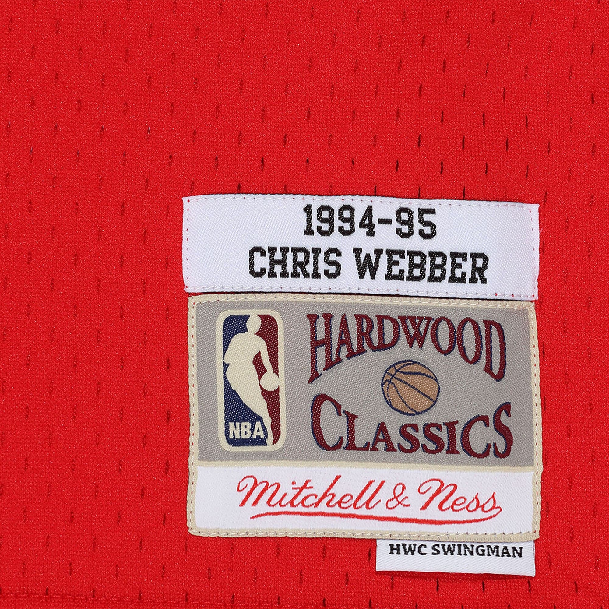 Chris Webber Washington Bullets 1994 Hardwood Classics Swingman Road Jersey - Scarlett - Mens