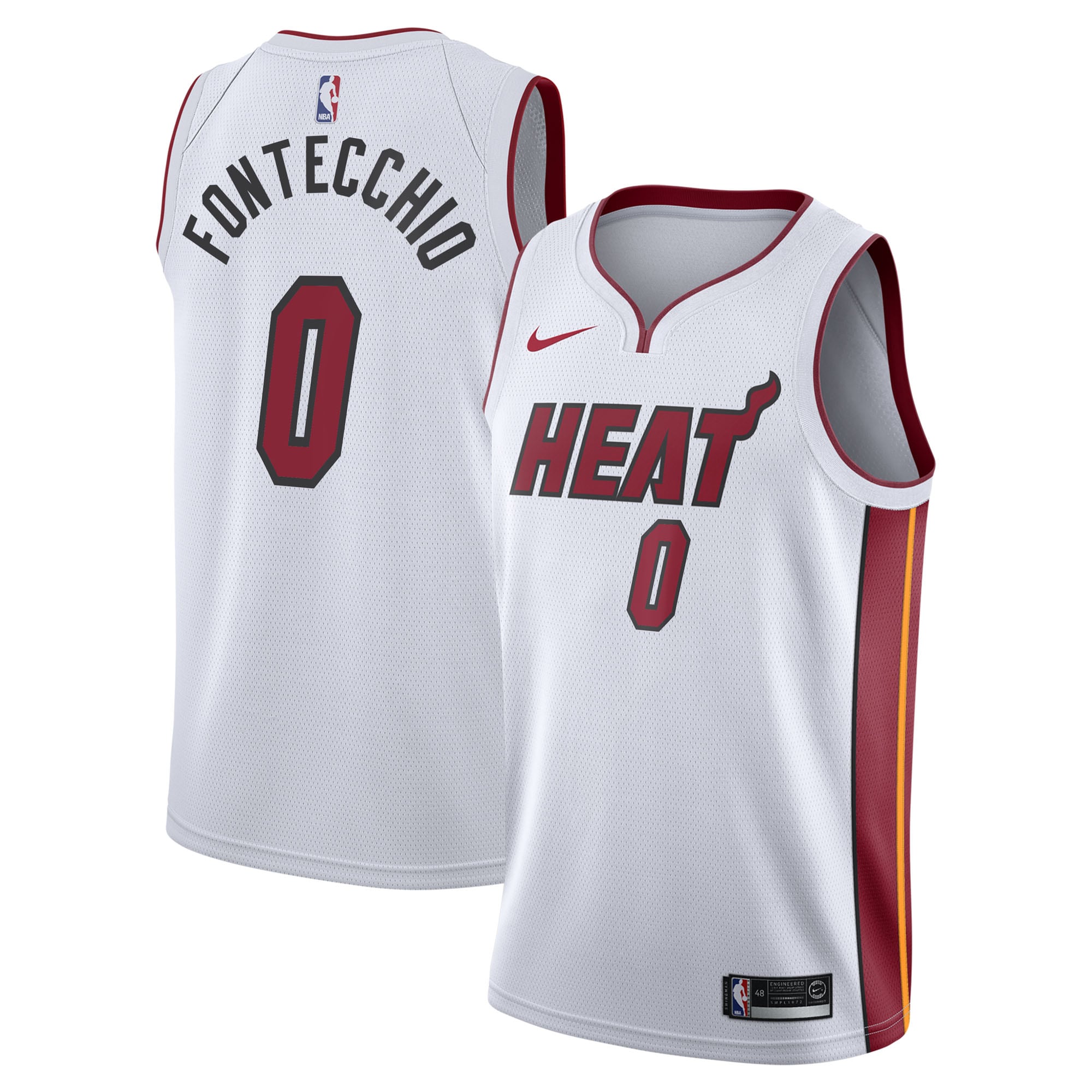 Simone Fontecchio Miami Heat Association Edition Swingman Jersey - White - Youth