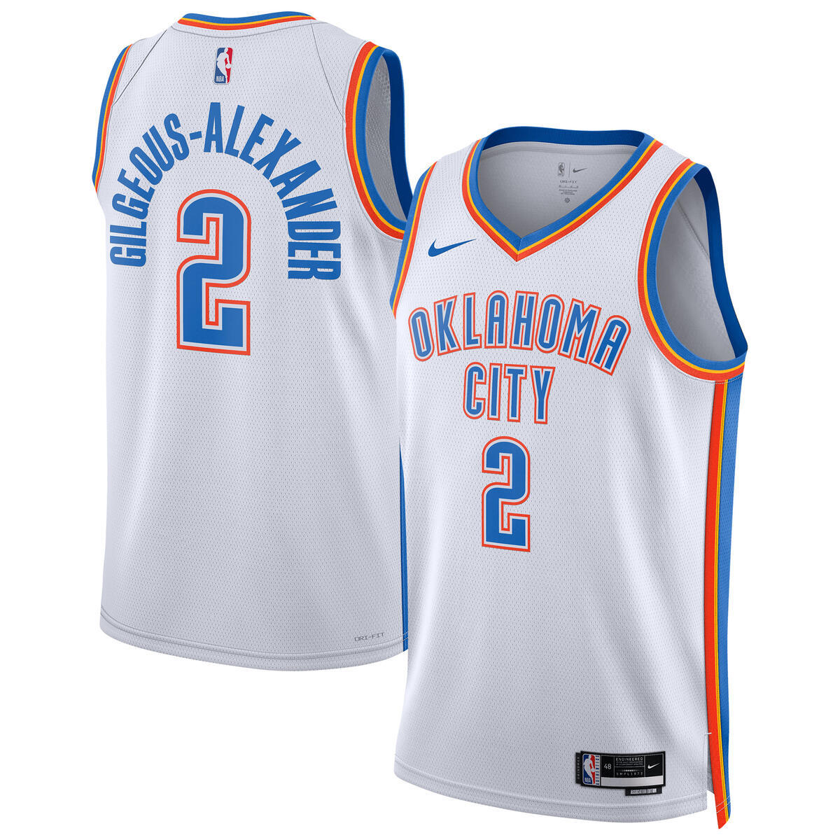 Shai Gilgeous-Alexander Oklahoma City Thunder Swingman Association Jersey - Unisex