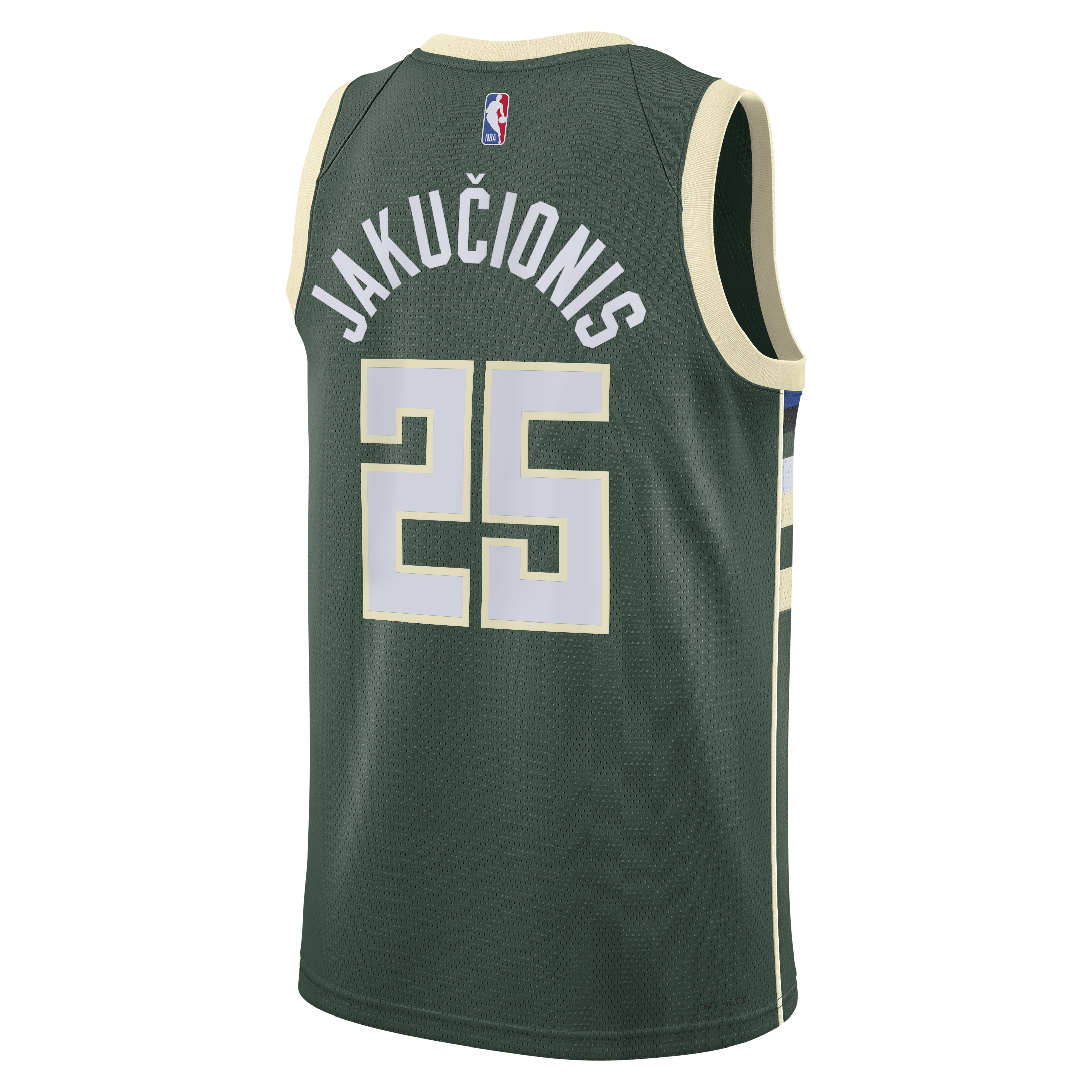 Kasparas Jakučionis Milwaukee Bucks Icon Edition Swingman Jersey - White - Unisex