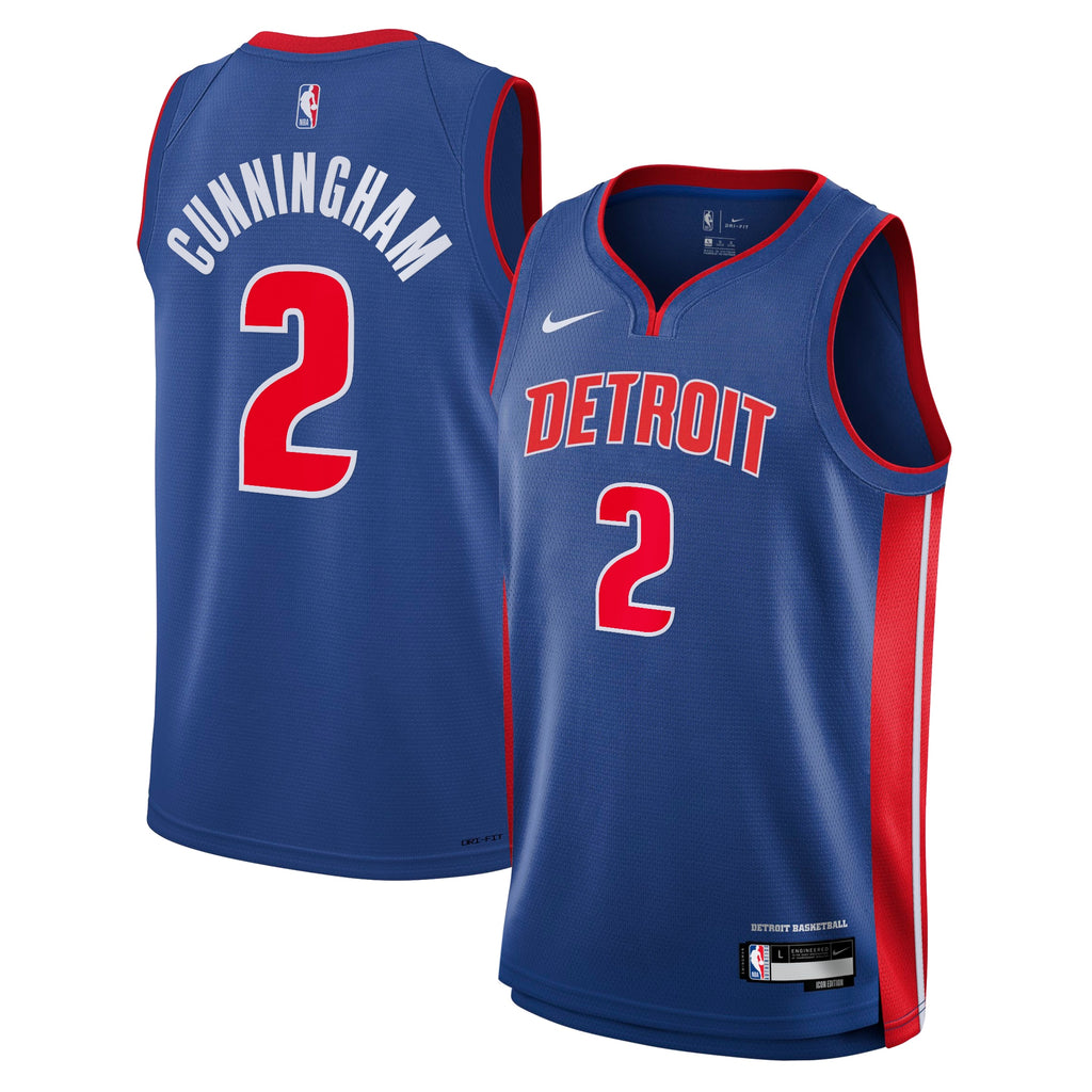 Cade Cunningham Detroit Pistons Swingman Icon Jersey - Blue - Youth