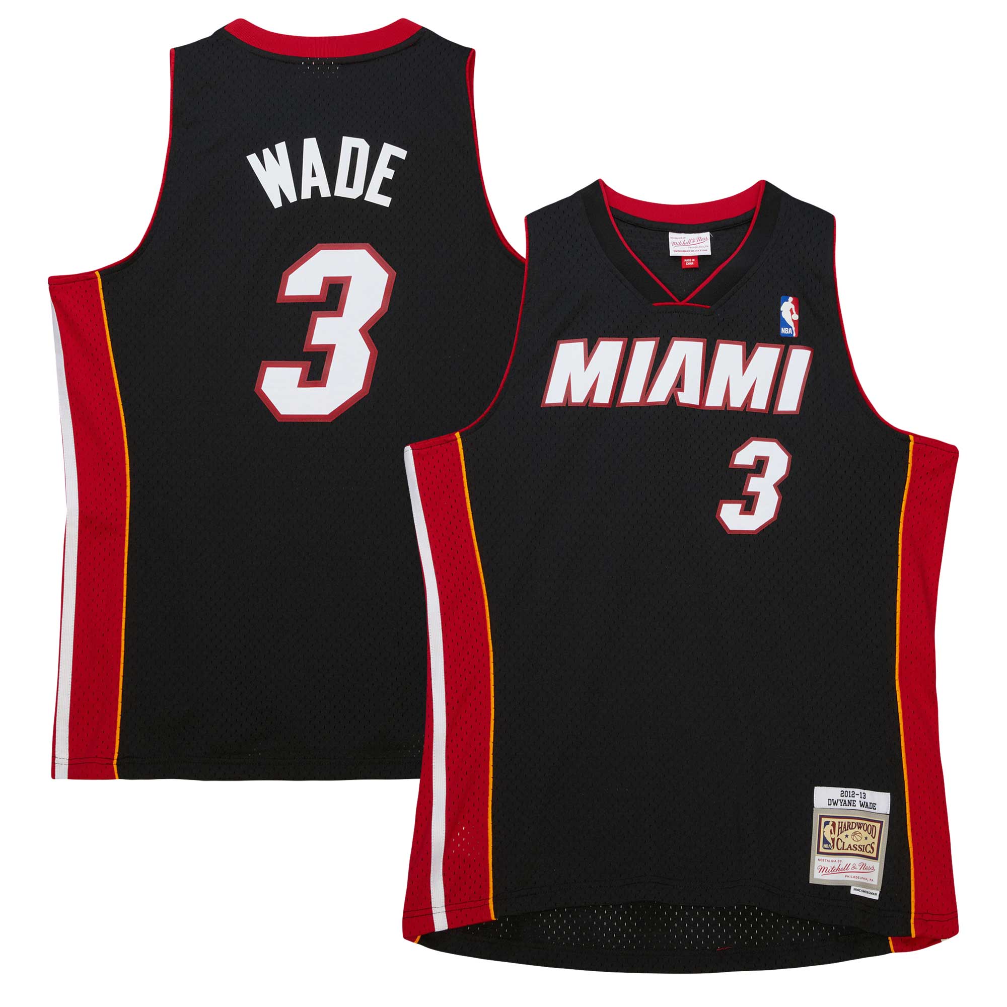 Dwyane Wade Miami Heat 2012 Hardwood Classics Swingman Road Jersey