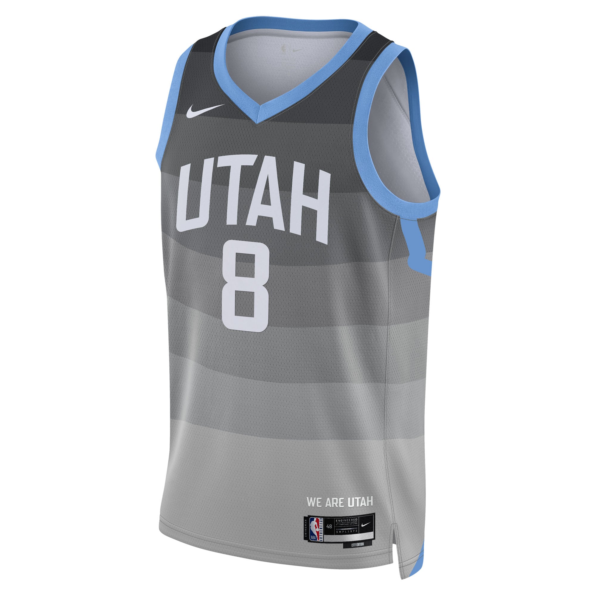 Isaiah Collier Utah Jazz 2025/26 City Edition Swingman Jersey - Gray - Unisex