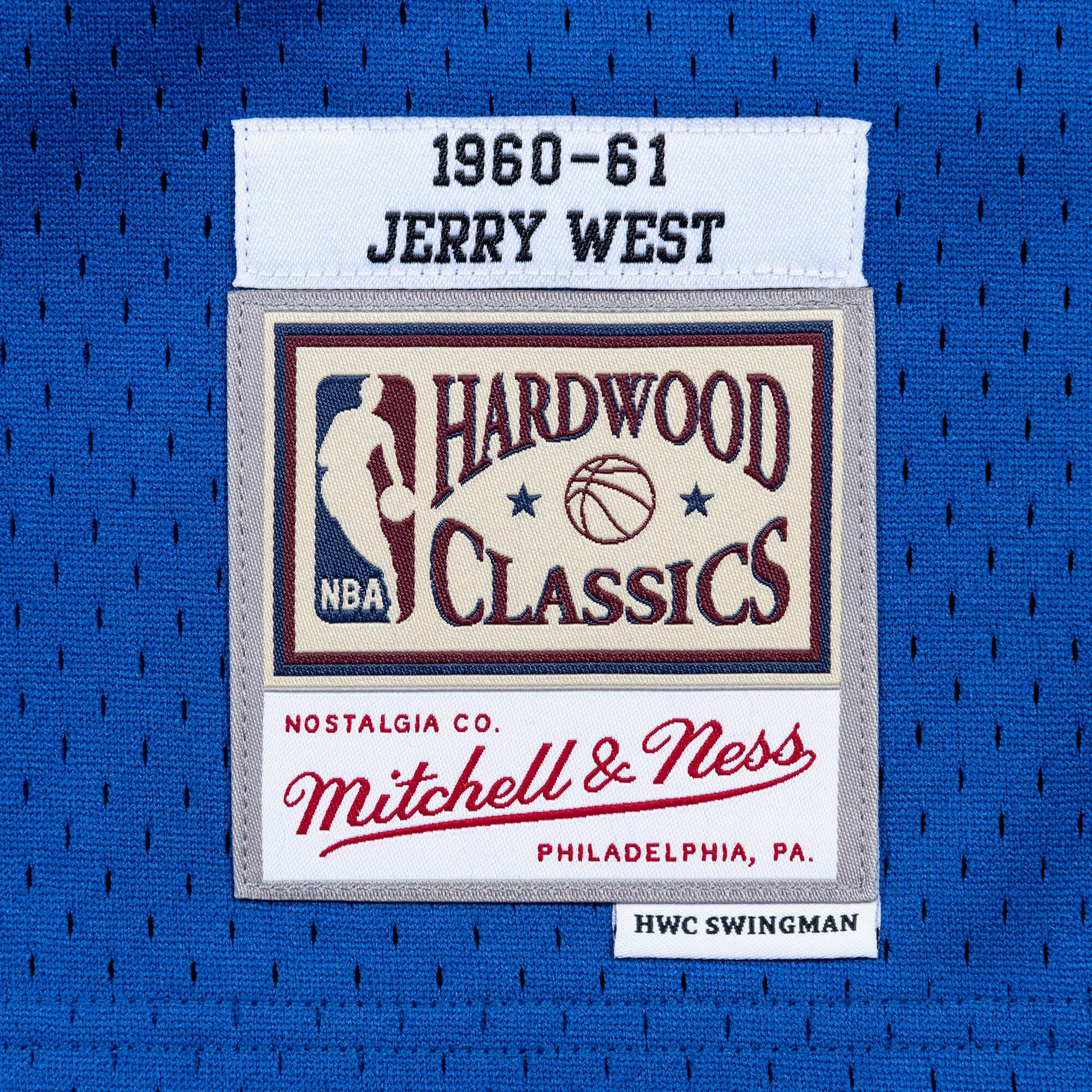 Jerry West Los Angeles Lakers 1960-61 Swingman Road Jersey