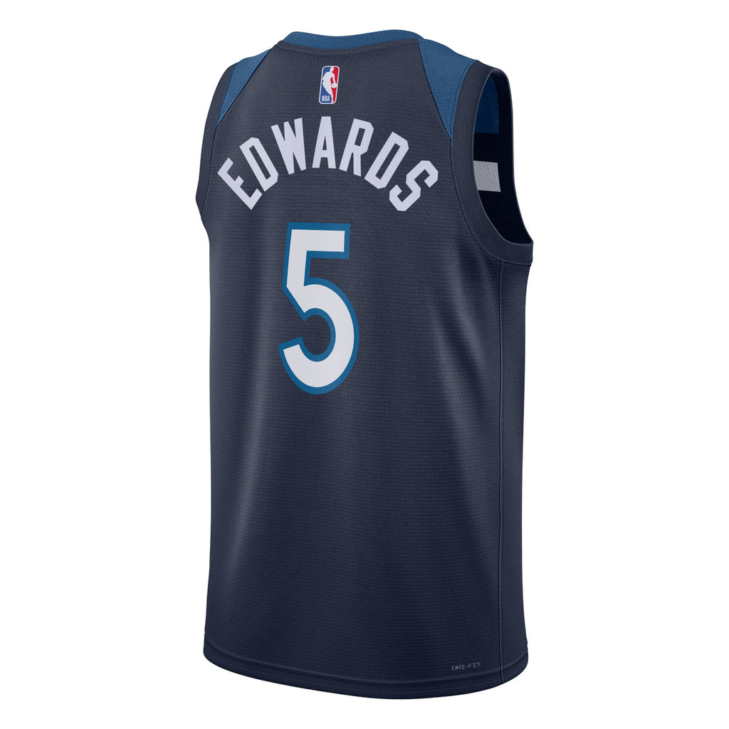 Anthony Edwards Minnesota Timberwolves Icon Edition Swingman Jersey - Navy - Unisex