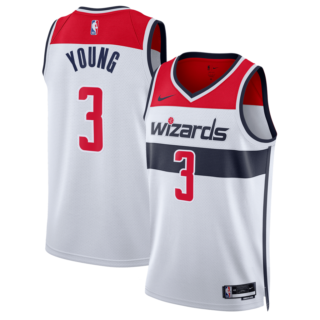 Trae Young Washington Wizards Association Edition Swingman Jersey - White - Unisex
